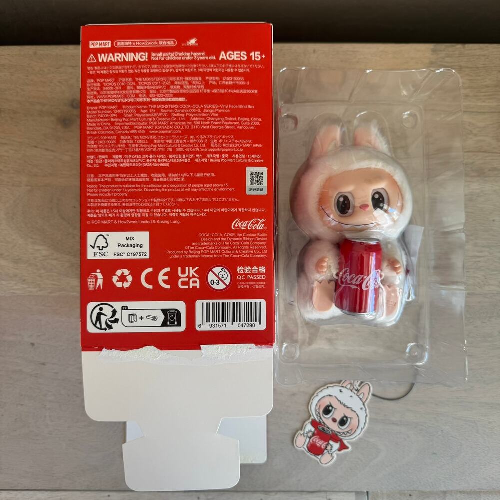 POP MART Labubu Coca-Cola Happy Factor Vinyl Face Confirmed - Picture 5 of 9